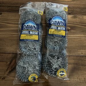 Dawn Kitchen Steel Mesh Scrubber (2 Packs)